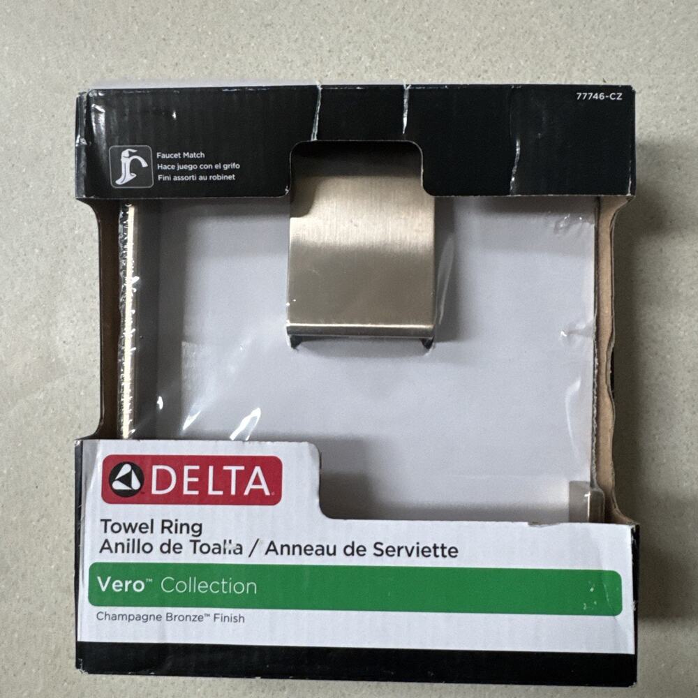 Delta‎ Vero Open Towel Ring in Champagne Bronze
